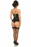 Daisy Corsets Lavish Black Sheer Lace Underwire Open Cup Underbust Corset - Flyclothing LLC