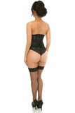 Daisy Corsets Lavish Sheer Black Lace Open Bust Underwire Short Underbust Corset - Flyclothing LLC