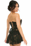 Daisy Corsets Lavish Black Sheer Lace Corset Dress - Flyclothing LLC