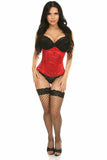 Daisy Corsets Lavish Red Satin Underbust Corset - Flyclothing LLC