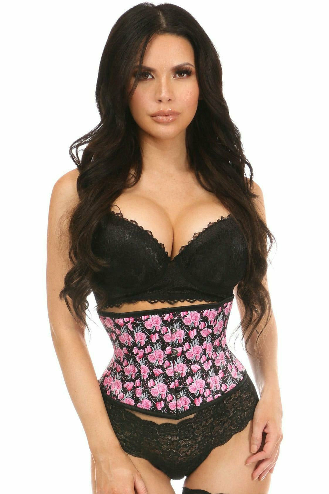 Daisy Corsets Lavish Floral Print Mini Cincher