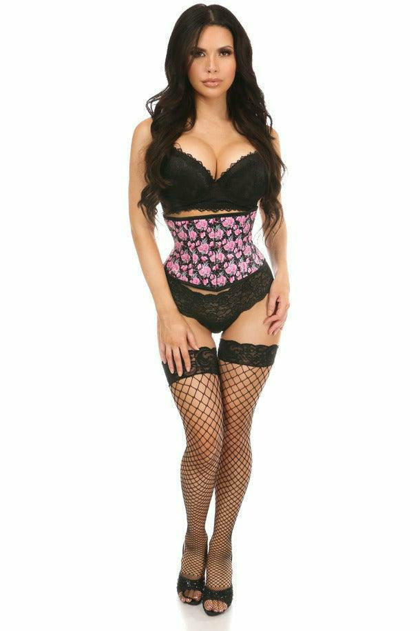 Daisy Corsets Lavish Floral Print Mini Cincher - Flyclothing LLC