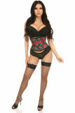 Daisy Corsets Lavish Red Roses Mini Cincher - Flyclothing LLC