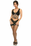 Daisy Corsets Lavish Nude Mesh Open Cup Waist Cincher - Flyclothing LLC