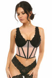 Daisy Corsets Lavish Lt Pink Mesh Open Cup Waist Cincher