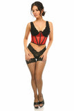 Daisy Corsets Lavish Red Mesh Open Cup Waist Cincher - Flyclothing LLC