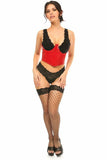 Lavish Red Patent Open Cup Underwire Waist Cincher - Flyclothing LLC