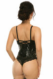 Daisy Corsets Lavish Black Patent Mini Cincher - Flyclothing LLC