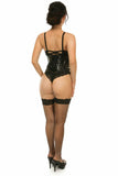 Daisy Corsets Lavish Black Patent Mini Cincher - Flyclothing LLC