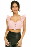 Daisy Corsets Lavish Lt Pink Eyelet Underwire Bustier Top w/Removable Ruffle Sleeves - Flyclothing LLC