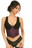 Daisy Corsets Lavish Plum Brocade Open Cup Waist Cincher