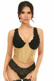 Daisy Corsets Lavish Gold Brocade Open Cup Waist Cincher