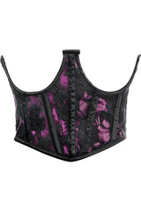 Daisy Corsets Lavish Pink w/Black Lace Overlay Open Cup Waist Cincher