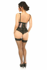 Daisy Corsets Lavish Lt Pink Fishnet Underwire Open Cup Waist Cincher - Flyclothing LLC