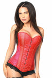 Lavish Red Brocade Corset - Flyclothing LLC