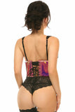 Daisy Corsets Lavish Rainbow Gold Holo Open Cup Underwire Waist Cincher - Flyclothing LLC