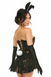 Daisy Corsets Lavish 4 PC Sexy Black Bunny Costume - Flyclothing LLC