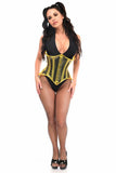 Daisy Corsets Lavish Yellow Clear Curvy Underbust Waist Cincher Corset - Flyclothing LLC