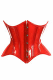 Daisy Corsets Lavish Red Clear Curvy Underbust Waist Cincher Corset - Flyclothing LLC