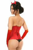 Daisy Corsets Lavish 4 PC Sexy Red Devil Corset Costume - Flyclothing LLC