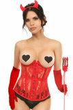 Daisy Corsets Lavish 4 PC Sexy Red Devil Corset Costume - Flyclothing LLC