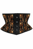 Daisy Corsets Lavish Orange & Black Waist Cincher Corset