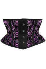 Lavish Purple & Black Waist Cincher Corset - Flyclothing LLC