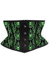 Lavish Green & Black Waist Cincher Corset - Flyclothing LLC