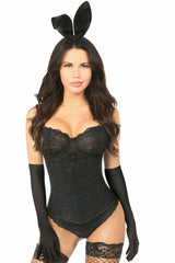 Lavish 4 PC Lace Cincher Bunny Corset Costume - Flyclothing LLC