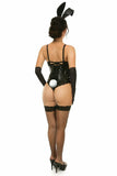 Daisy Corsets Lavish 4 PC Black PVC Bunny Corset Costume - Flyclothing LLC