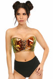 Daisy Corsets Lavish Sunset Holo Lace-Up Short Bustier Top