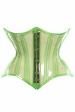 Daisy Corsets Lavish Green Clear Curvy Underbust Waist Cincher Corset - Flyclothing LLC