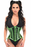 Daisy Corsets Lavish Green Clear Curvy Underbust Waist Cincher Corset