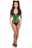 Daisy Corsets Lavish Green Clear Curvy Underbust Waist Cincher Corset - Flyclothing LLC