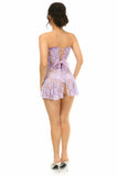 Daisy Corsets Lavish Lt Purple Sheer Lace Corset Dress - Flyclothing LLC