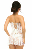 Daisy Corsets Lavish White Sheer Lace Corset Dress - Flyclothing LLC