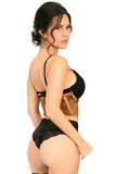 Daisy Corsets Lavish Caramel Sheer Lace Underwire Waist Cincher Corset - Flyclothing LLC