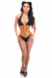 Daisy Corsets Lavish Orange Clear Curvy Underbust Waist Cincher Corset - Flyclothing LLC