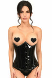 Lavish Black Patent PVC Underwire Underbust Corset - Flyclothing LLC