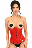 Daisy Corsets Lavish Red Patent PVC Underwire Underbust Corset