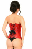 Daisy Corsets Lavish Red Patent PVC Underwire Underbust Corset - Flyclothing LLC