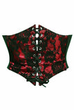 Daisy Corsets Lavish Red w/Black Lace Overlay Corset Belt Cincher - Flyclothing LLC