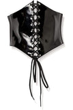 Daisy Corsets Lavish Black Patent PVC Corset Belt Cincher