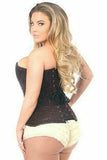 Daisy Corsets Lavish Dark Brown Lace Overbust Corset w/Zipper - Flyclothing LLC