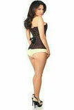 Daisy Corsets Lavish Dark Brown Lace Overbust Corset w/Zipper - Flyclothing LLC