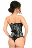 Daisy Corsets Lavish Black Skull Print Underwire Open Cup Underbust Corset - Flyclothing LLC