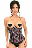 Daisy Corsets Lavish Skull Print Underwire Open Cup Underbust Corset