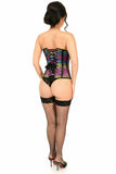 Daisy Corsets Lavish Rainbow Print Underwire Open Cup Underbust Corset - Flyclothing LLC