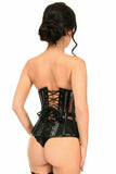 Daisy Corsets Lavish Black Sheer Fishnet Underwire Open Cup Underbust Corset - Flyclothing LLC