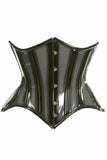 Daisy Corsets Lavish Black Clear Curvy Underbust Waist Cincher Corset - Flyclothing LLC